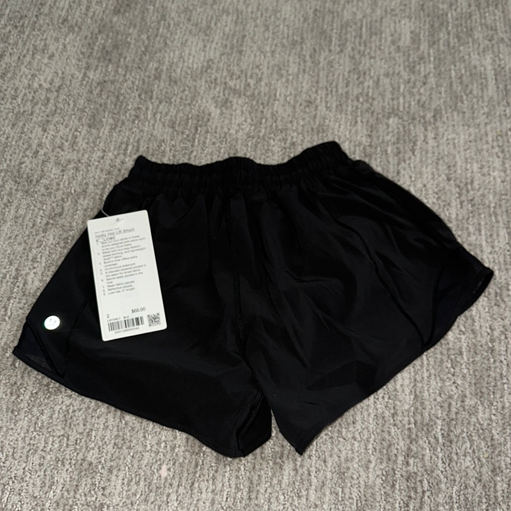 Lululemon size 2 length 4” color black. BRAND NEW